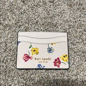 Kate Spade Multicolor Floral Card Holder